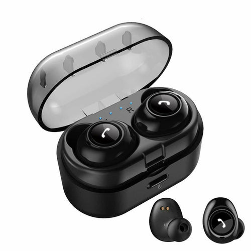 1 Pair Bluetooth 5.0 Mini Earbuds Headset Wireless Earphones Stereo Headphones
