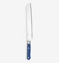 Misen bread knife with serrated blade and blue handle