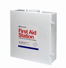 100-Person 3-Shelf Cabinet 494-Piece First Aid Kit