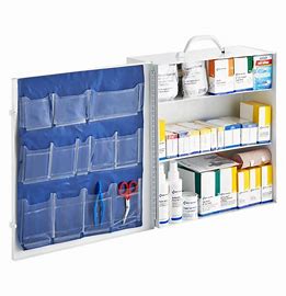 100-Person 3-Shelf Cabinet 494-Piece First Aid Kit