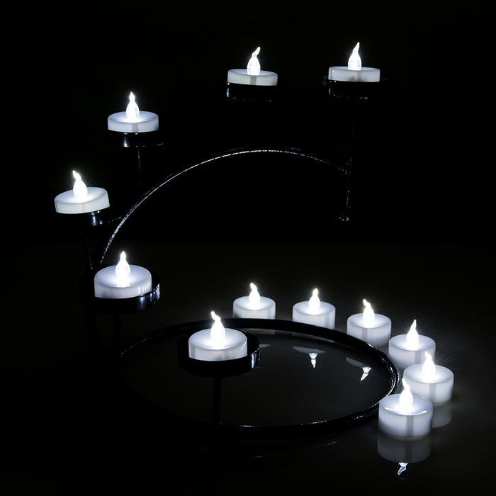 100pcs Cool White LED Candle Tea Light Flameless Flickering Flashing Tealight