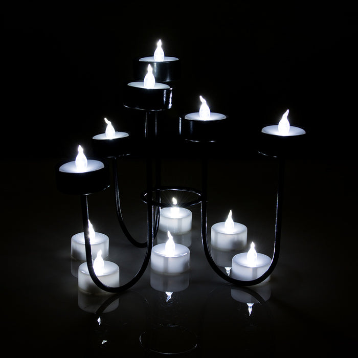 100pcs Cool White LED Candle Tea Light Flameless Flickering Flashing Tealight