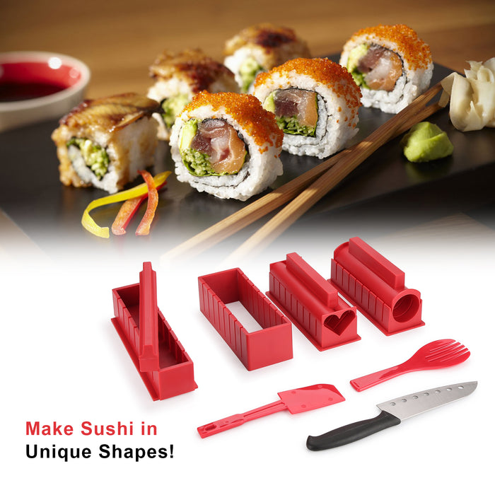 11Pcs Sushi Making Kit Sushi Rolls with Premium Sushi Knife