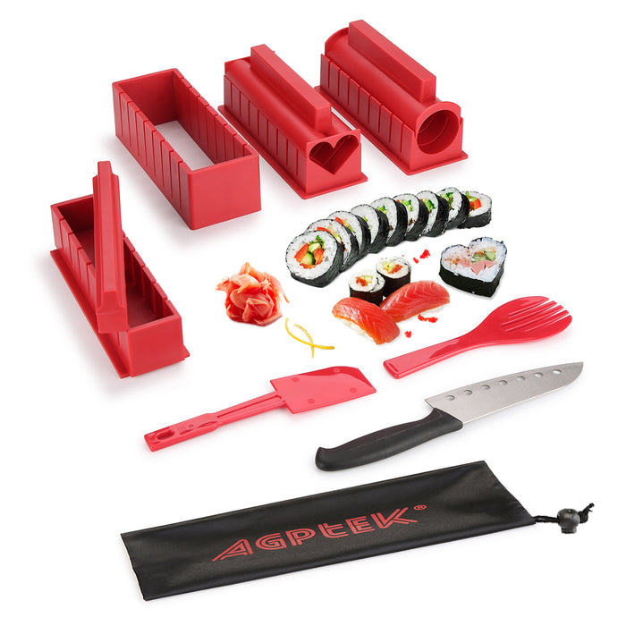 11Pcs Sushi Making Kit Sushi Rolls with Premium Sushi Knife