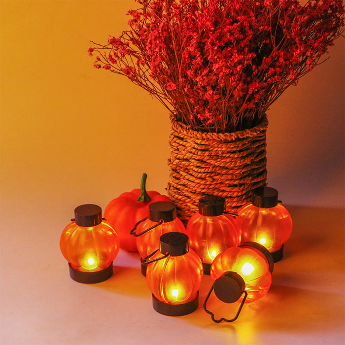 12 Packs LED Pumpkin Tealights Smokeless Candles Halloween Chrismas Parties