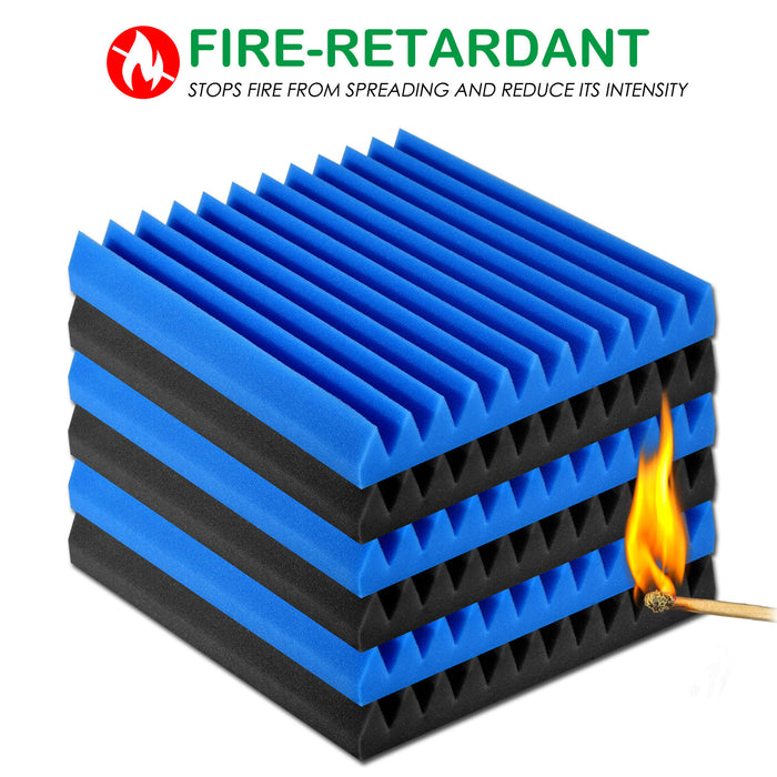 12Packs Sound Proof Padding Acoustic Foam Panels for Studio Kid’s Room Office Podcast Recording