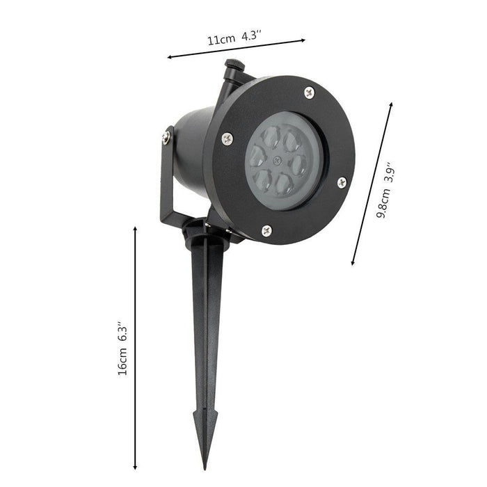 12Pattern Outdoor LED Moving Laser Projector Light Landscape Garden Xmas Lamp US 12W