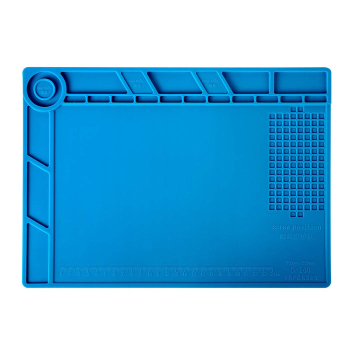 13.8" * 9.8" Magnetic Soldering Silicone Heat Insulation Mat for BGA Iron Gun Workbench Cell Phone