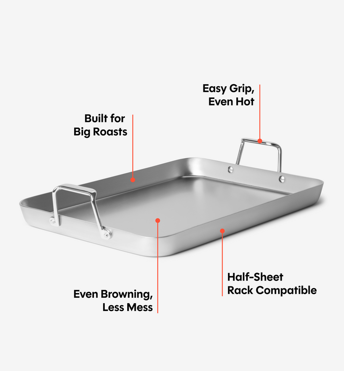 18" Stainless Steel Roasting Pan
