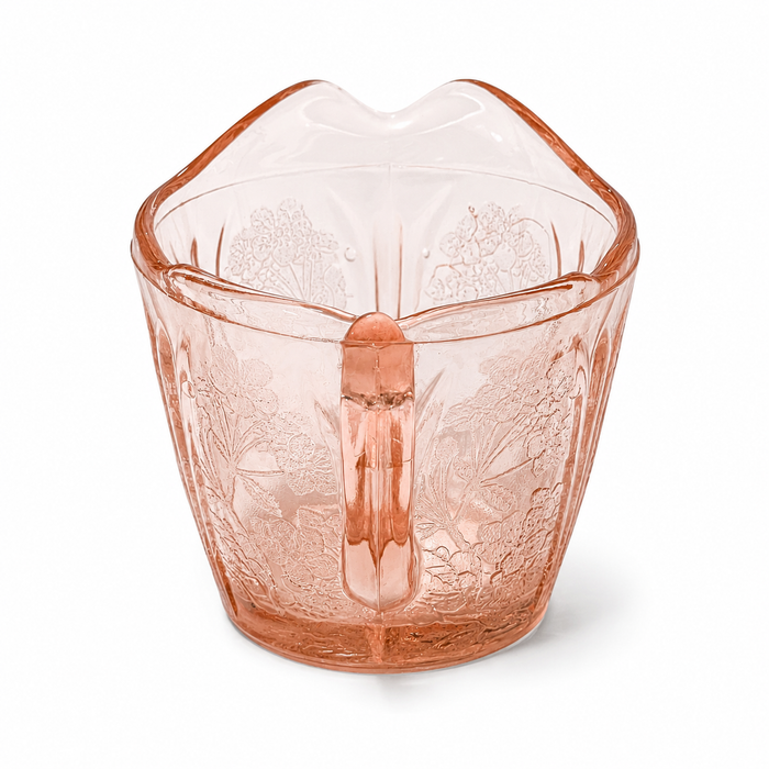 1930s Jeannette Cherry Blossom Pink Depression Glass Creamer - USA