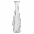 1960s Anchor Hocking Wexford Clear Pressed Glass Bud Vase - USA