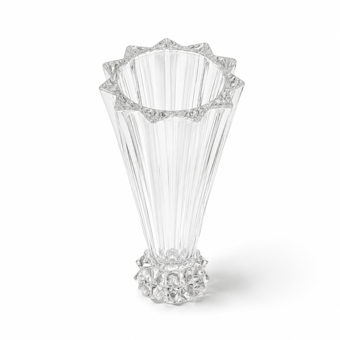 1960s Rosenthal Blossom Crystal Vase - 7 Inch Tall Made in Germany
