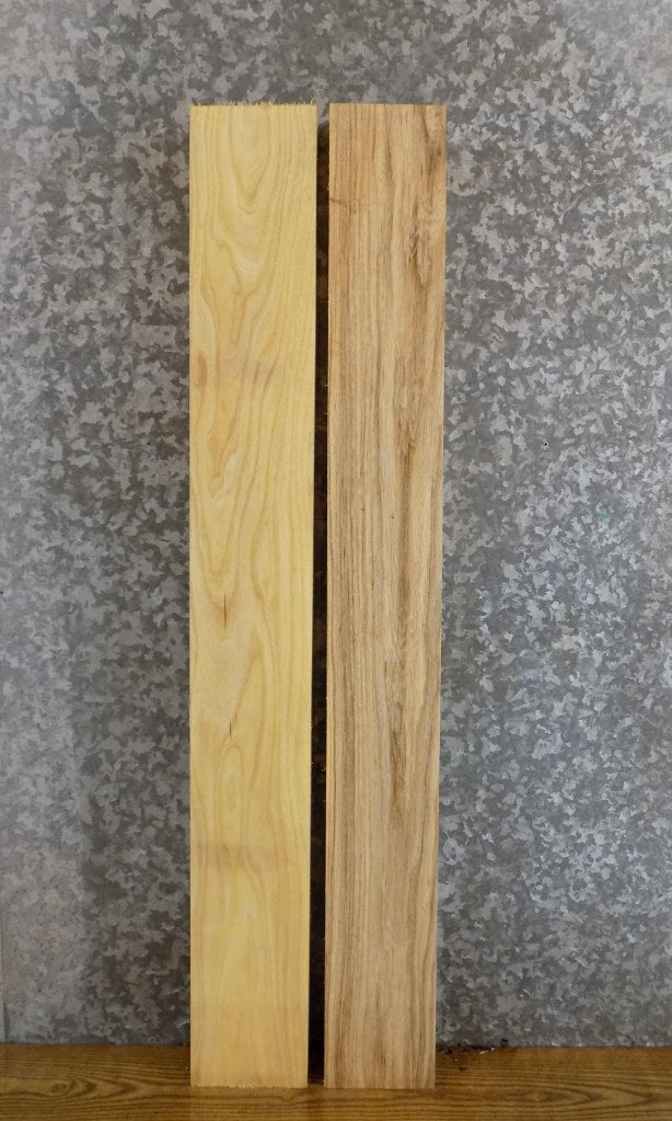 2- Kiln Dried Reclaimed Hackberry Lumber Boards/Craft Pack Slabs 43564