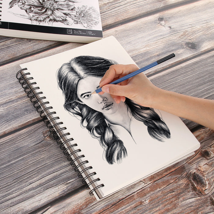 2 Packs Art SketchBook 100 Pages for Writers Illustrators