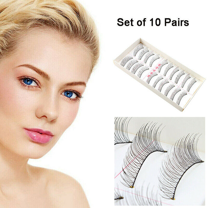 20Pairs Makeup Handmade Natural Fashion Long False Eyelashes Eye Lashes