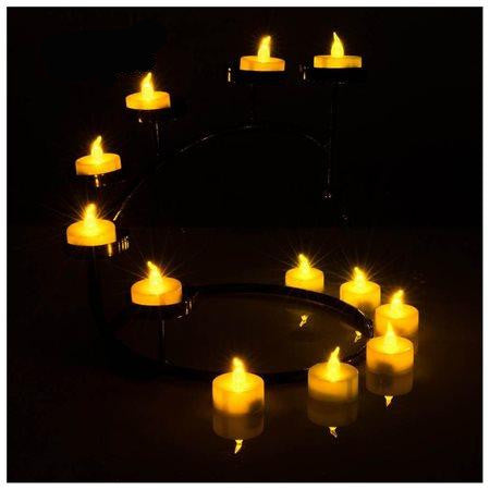 24 PCS Flameless Smokeless Flickering Flashing LED Tealight Candles Battery Operated for Wedding