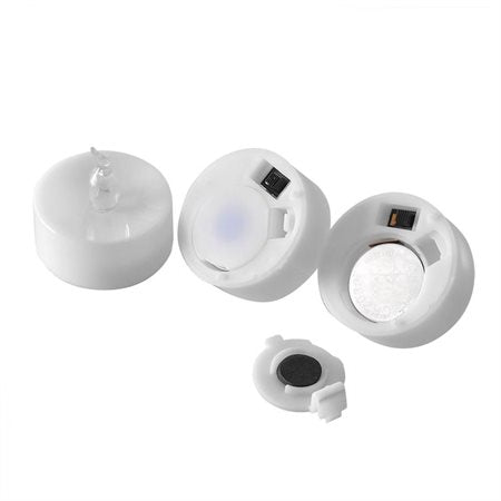 24 PCS Flameless Smokeless Flickering Flashing LED Tealight Candles Battery Operated for Wedding