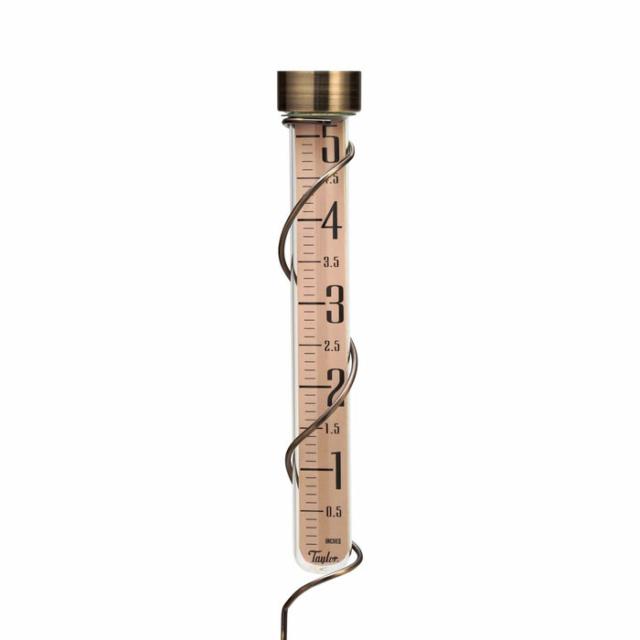 27" Tall Glass Rain Gauge