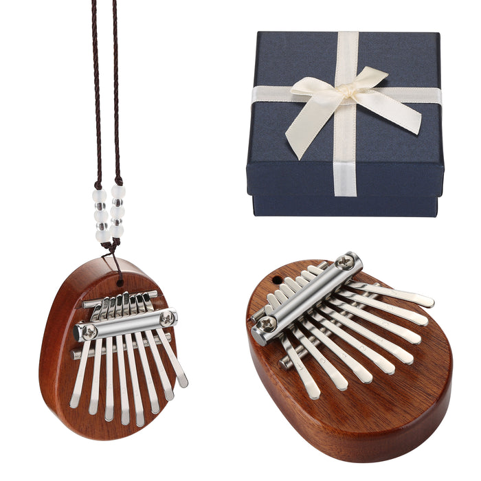 2Pcs Acrylic Kalimba Mahogany Finger Thumb Piano 8 Keys Gifts for Kids Adults