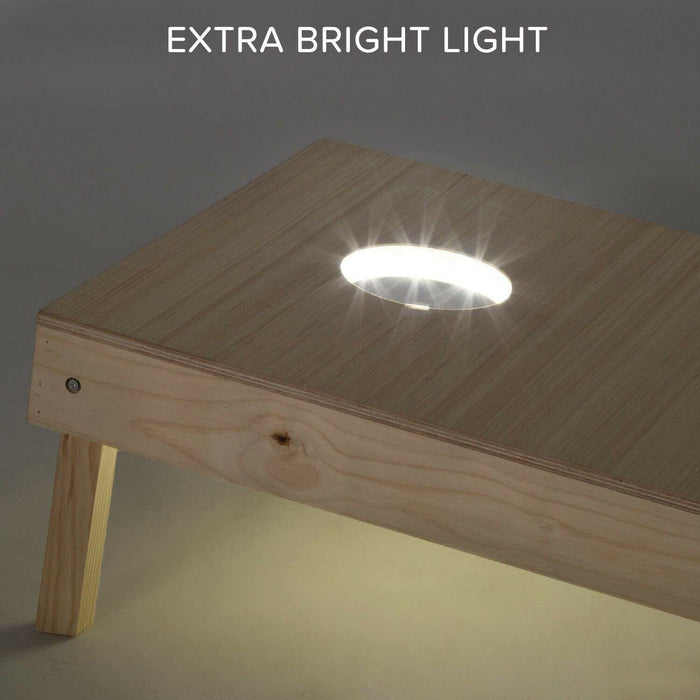 2pcs Cornhole LED Lights Ultra Bright Standard Cornhole Board Night Light 6 inch