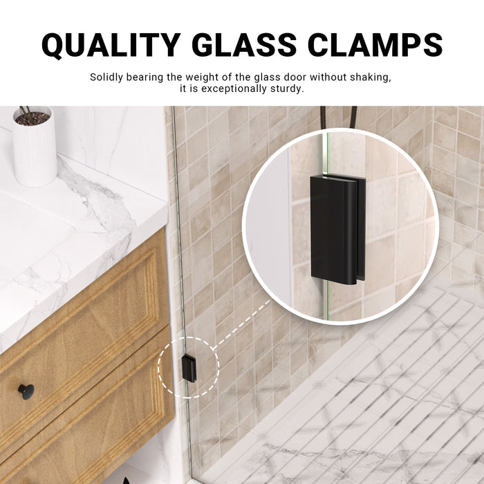 30"W *78"H Easyclean Fixed Shower Panel - Quickmount Shower Screen, 10mm(3/8'') Tempered Glass ARO-SFP-3078