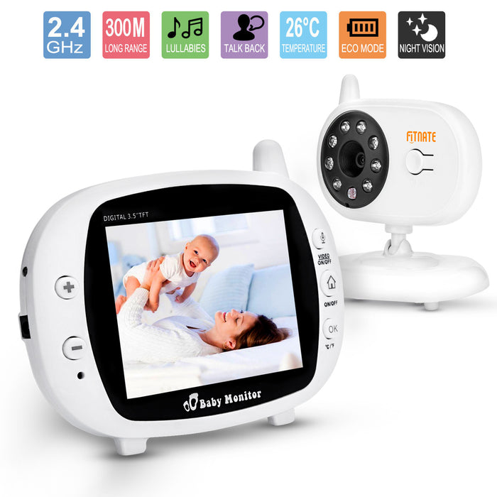 3.5" Audio Video Baby Monitor Wireless Digital Camera Night Vision Safety Viewer