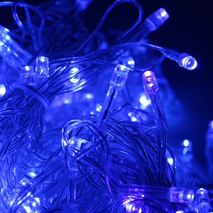3Mx3M 300 LED Blue Fairy String Light Curtain Light with Controller