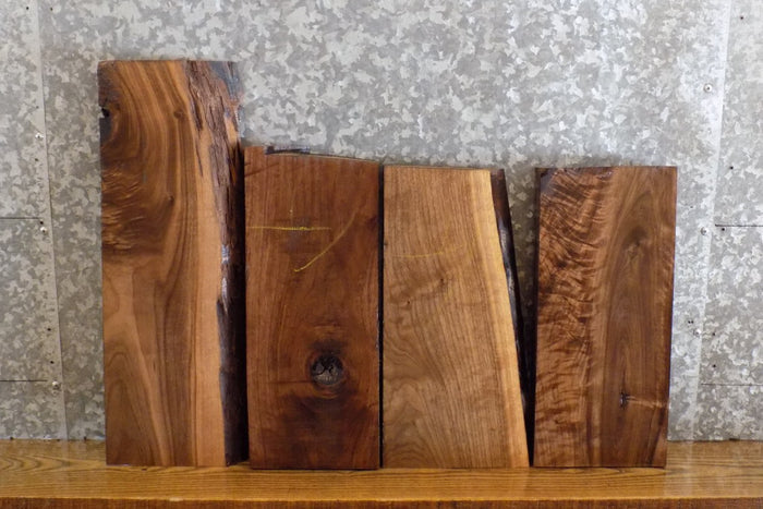 4- Black Walnut Reclaimed Kiln Dried Lumber Boards/Craft Pack 13509-13510