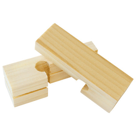 4" Wood Line Blocks/ 5pair