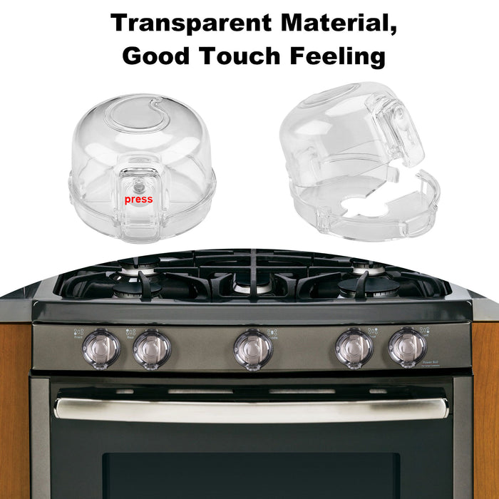 5 Pack Kitchen Gas Electric Stove Knob Safety Covers for Baby Kids Cap Locks