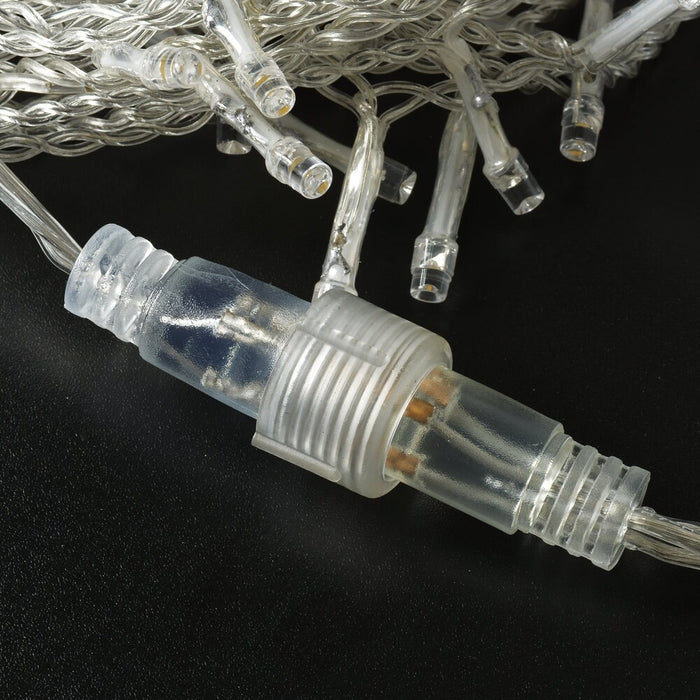 5M/16.4FTx0.6M/2FT 150LED Extendable Fairy curtain Icicle Light 8 model connectable Icicle String Light