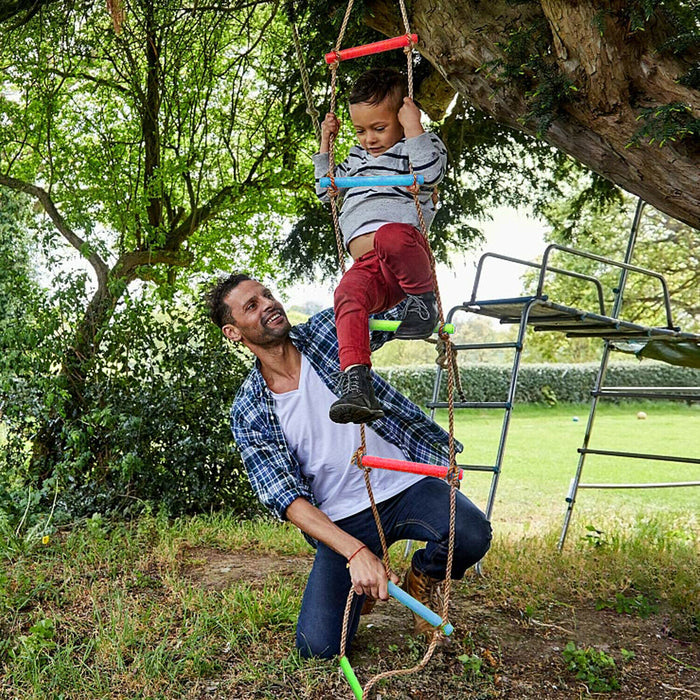 6 Rungs Swing Climbing Rope Ladder Hang for Kids Children Playground Exercise