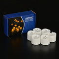6Pcs LED Tealight Candles Battery Operated Flameless Smokeless for Wedding/Party Decorations Cool White