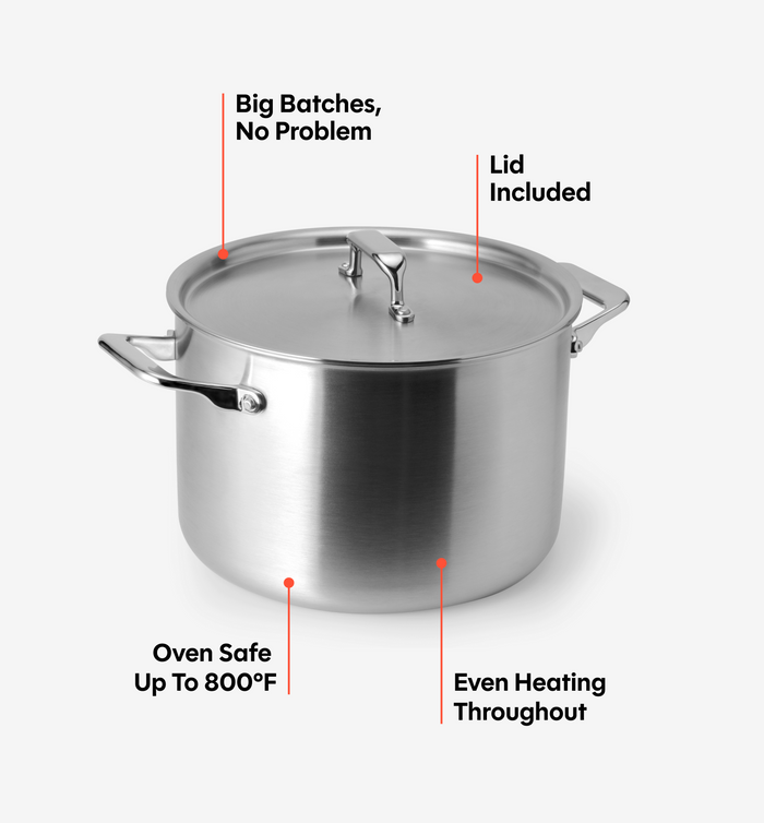 8 QT Stainless Steel Stockpot