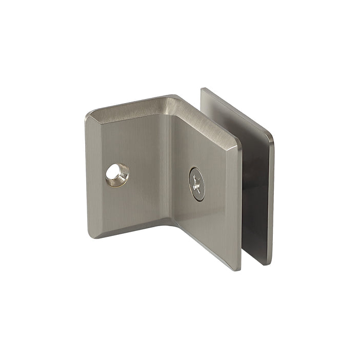 90° Beveled Wall Mount Glass Clip with Mounting Leg | TR479-B