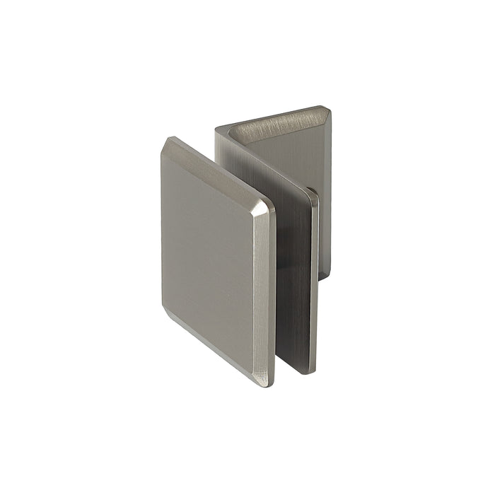 90° Beveled Wall Mount Glass Clip with Mounting Leg | TR479-B