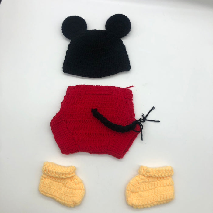 Mickey Mouse Crochet Baby Costume