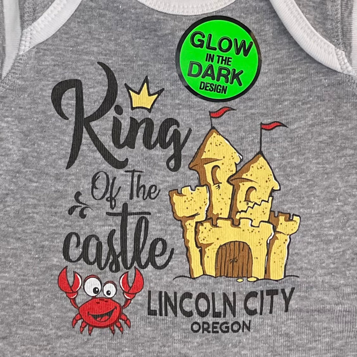 Apparel - Infant Onesie King of the Castle Grey
