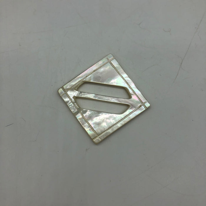 Square Mother Of Pearl Buckle MOP Scarf Holder