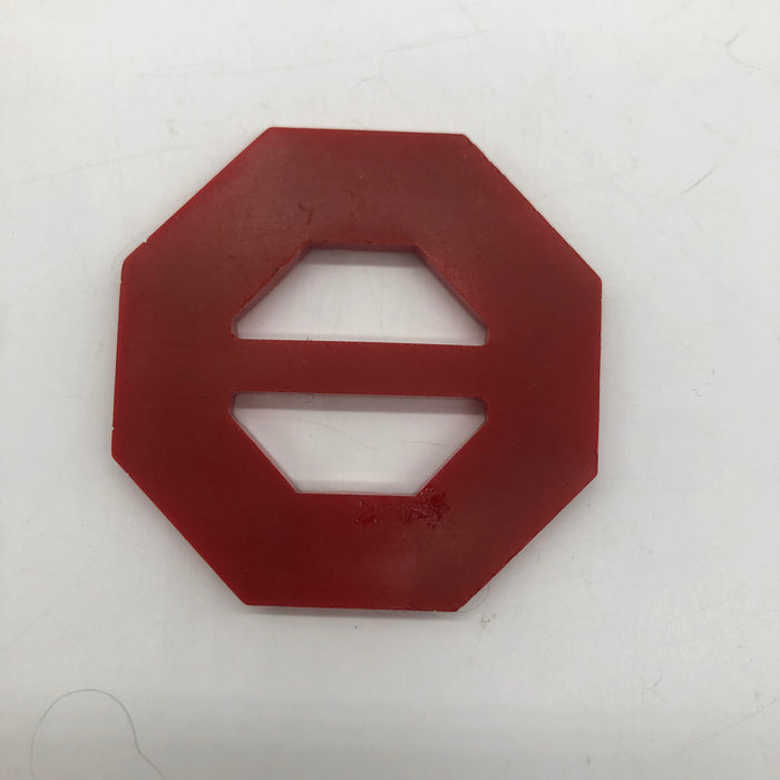 Red Carved Bakelite Buckle Scarf Holder