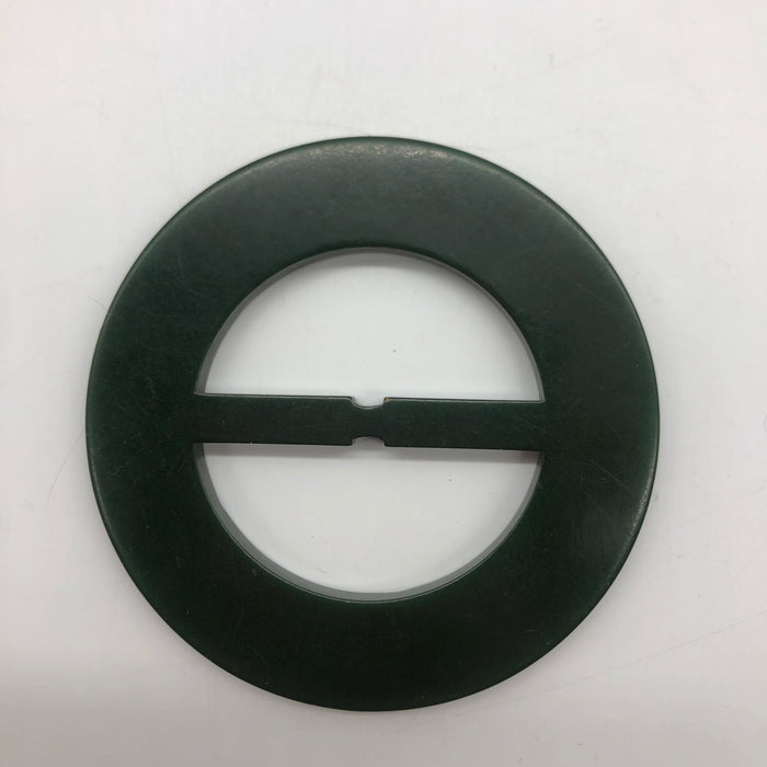 Green Carved Bakelite Buckle Scarf Holder