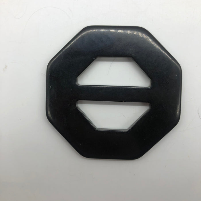 Black Carved Bakelite Buckle Scarf Holder