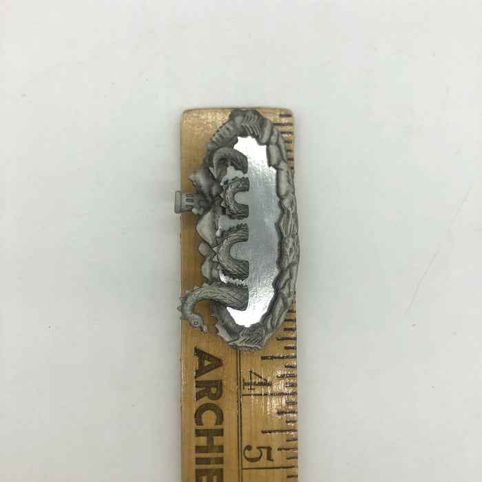 American Jewelry Chain Company Loch Ness Mirror Brooch