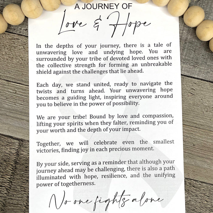 A Journey of Love & Hope Story Card