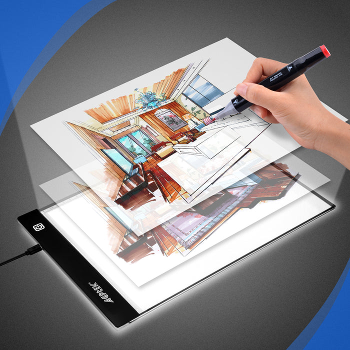 A4 Size LED Artcraft Tracing Light Pad Box Tatoo Aniamtion Sketching Designing Stencilling