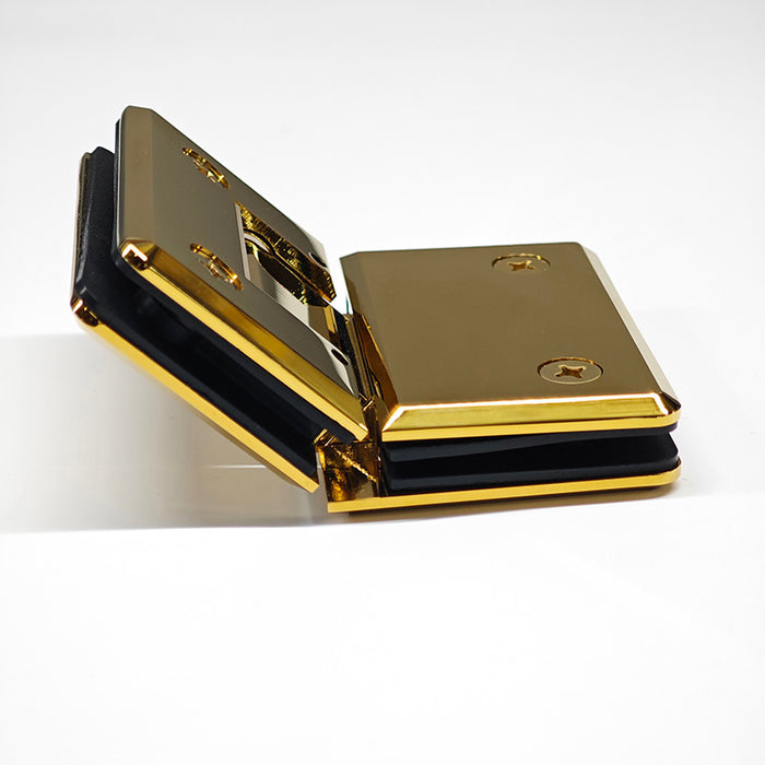 Adjustable Heavy duty 135° Glass to Glass Hinges Beveled  Edged | TR635