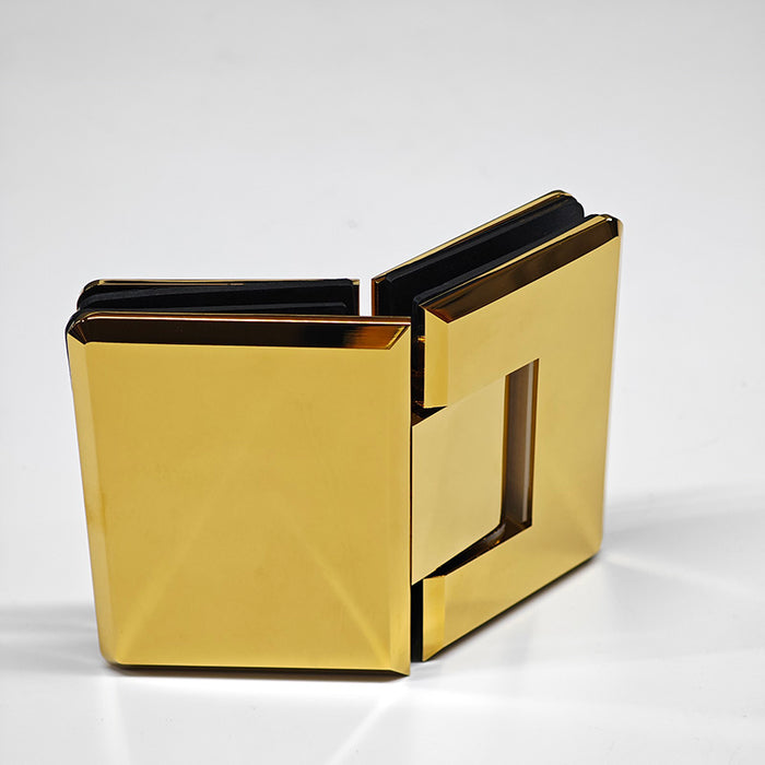 Adjustable Heavy duty 135° Glass to Glass Hinges Beveled  Edged | TR635