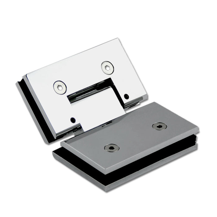 Adjustable Heavy duty 135° Glass to Glass Hinges Square Edged | TR625