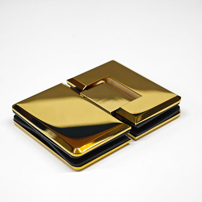 Adjustable Heavy duty 180° Glass to Glass Hinges Beveled Edged | TR636