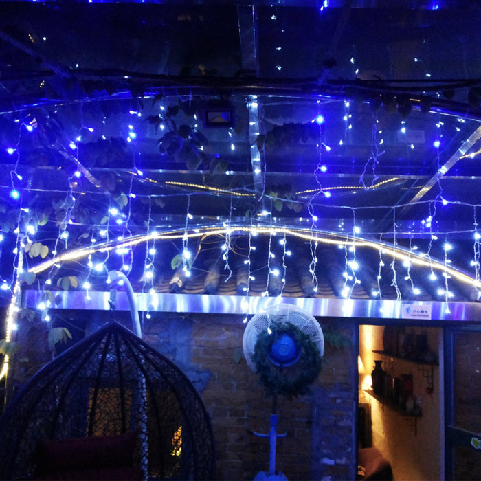 AGPtek 10Mx0.6M Linkable Fairy Curtain Lights Strings Connectable Lights 8 Lighting Modes